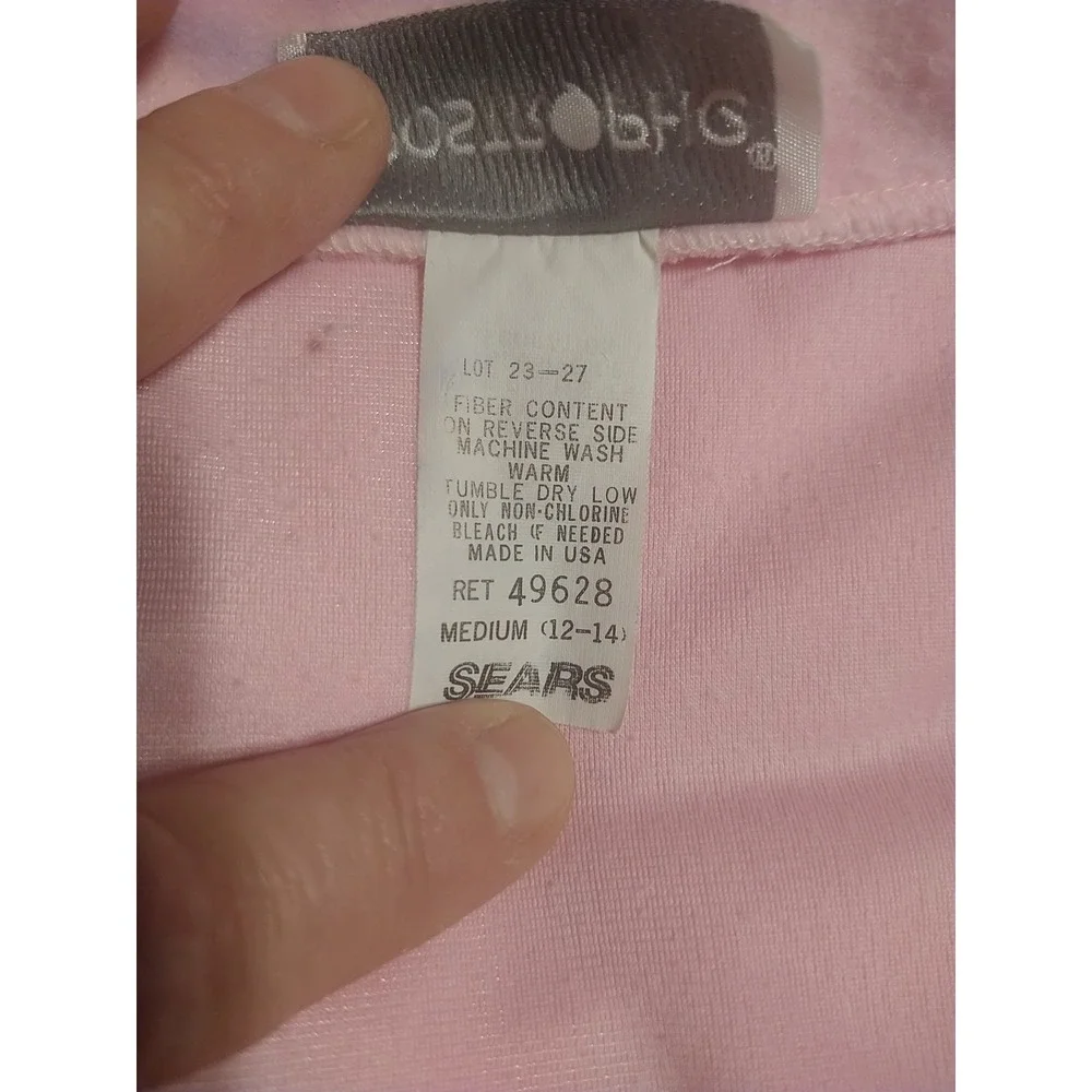 Apostrophe Robe Ladies‎ M(12-14) Pink Lace Button Down Long Sleeve Soft Sleep